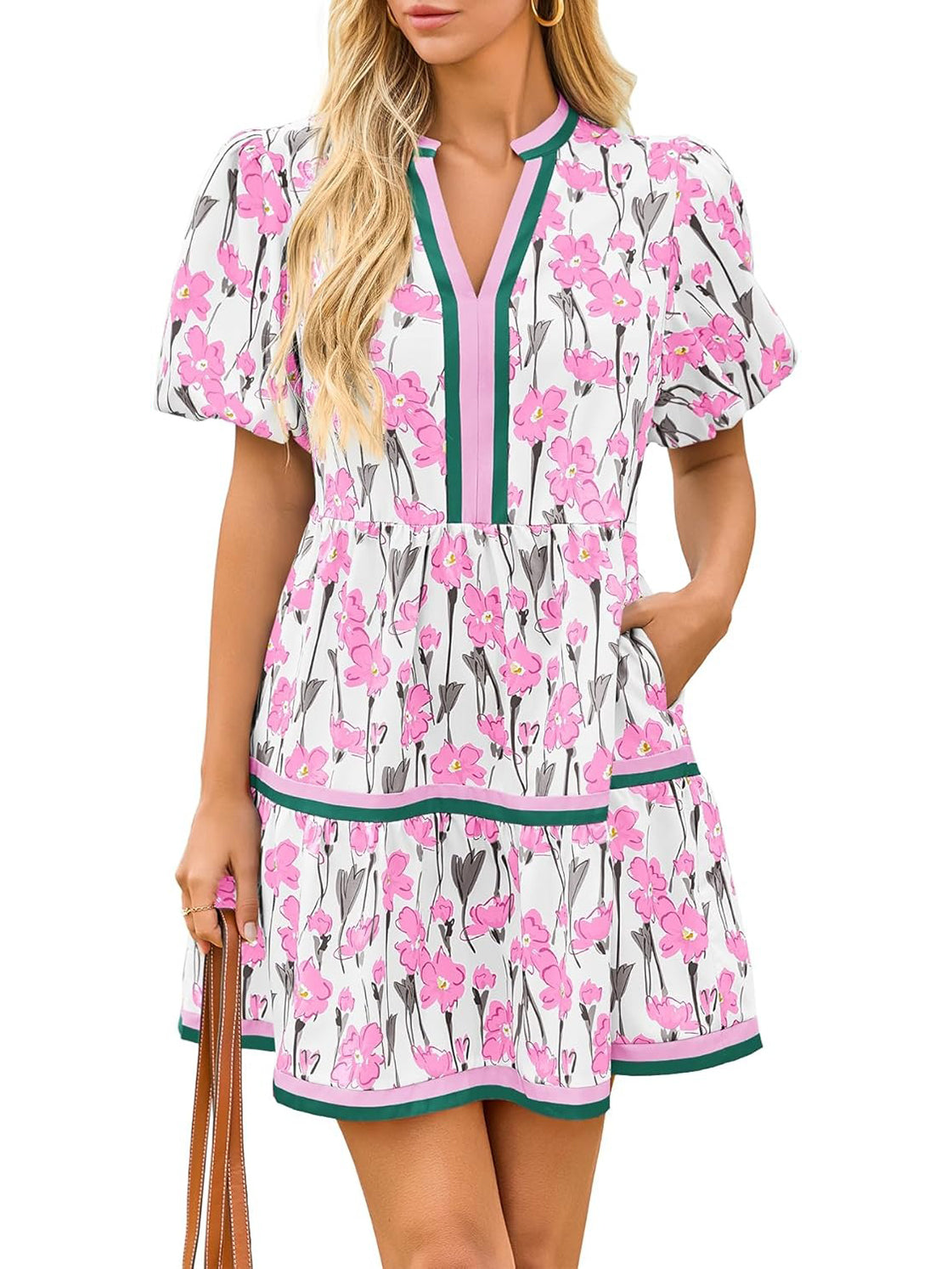 Rose imprimé / 2XL